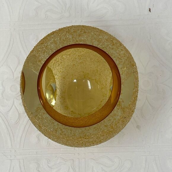 Fifth Avenue Amber Crystal Frosted Votive Candle Holder - Picture 4 of 7